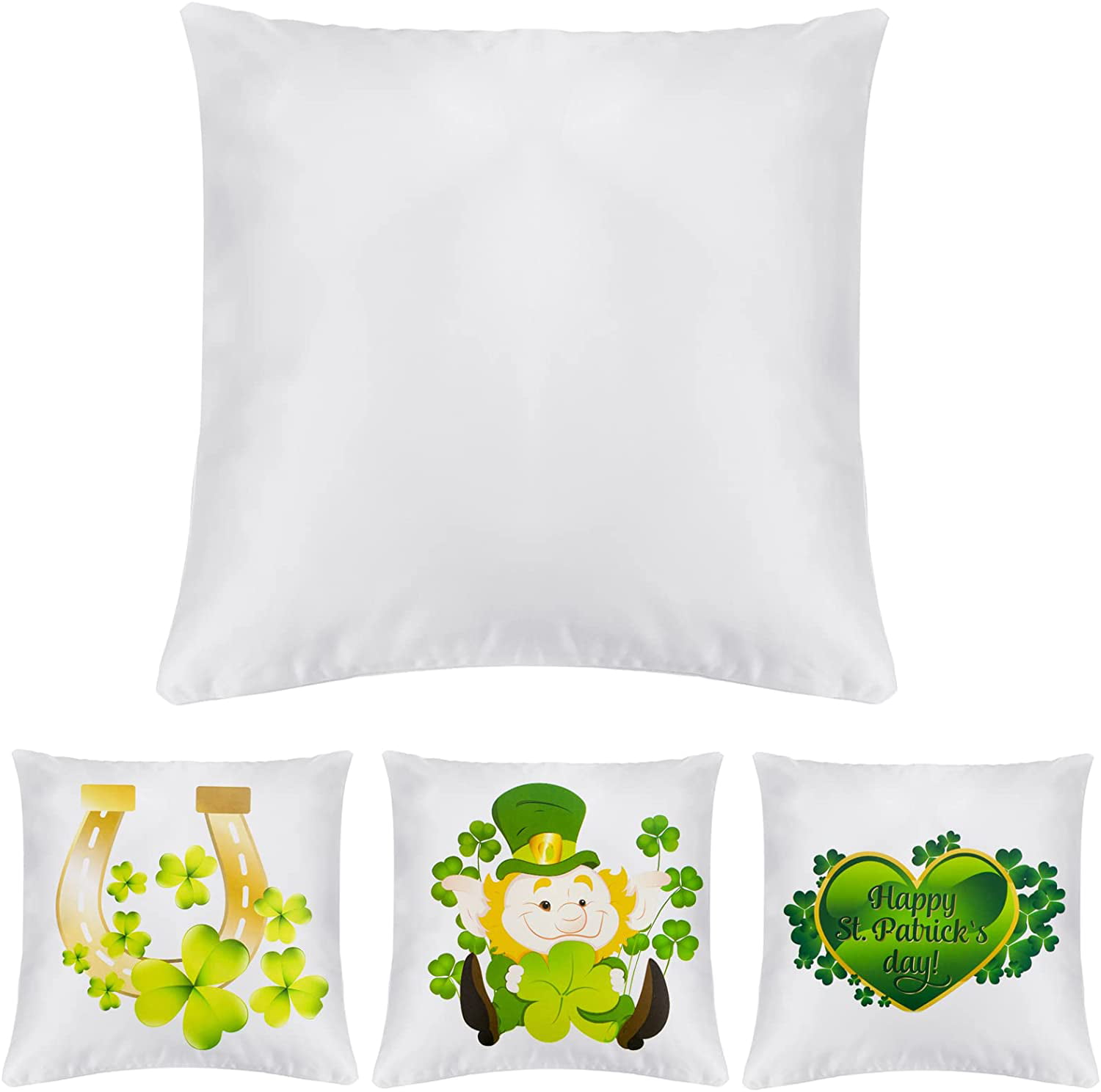 10 PACK 16" Sublimation Blank Pillow Case Reversible Sequin Magic Cushion Cover 