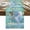 Turquoise, variant on Coastal Shells Table Runner Summer Beach Ocean Coral Teal Blue Wooden Tablerunners 13 x 48 Inch, Table Decorations Tabletop Scarf for Summer Gathering Holiday Farmhouse Kitchen Dining Decor