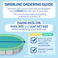 thumbnail image 3 of Swimline Hydrotools Leaf Net Winter Pool Cover for 12 x 24 Ft Above Ground Rectangle Pools, 3 of 7