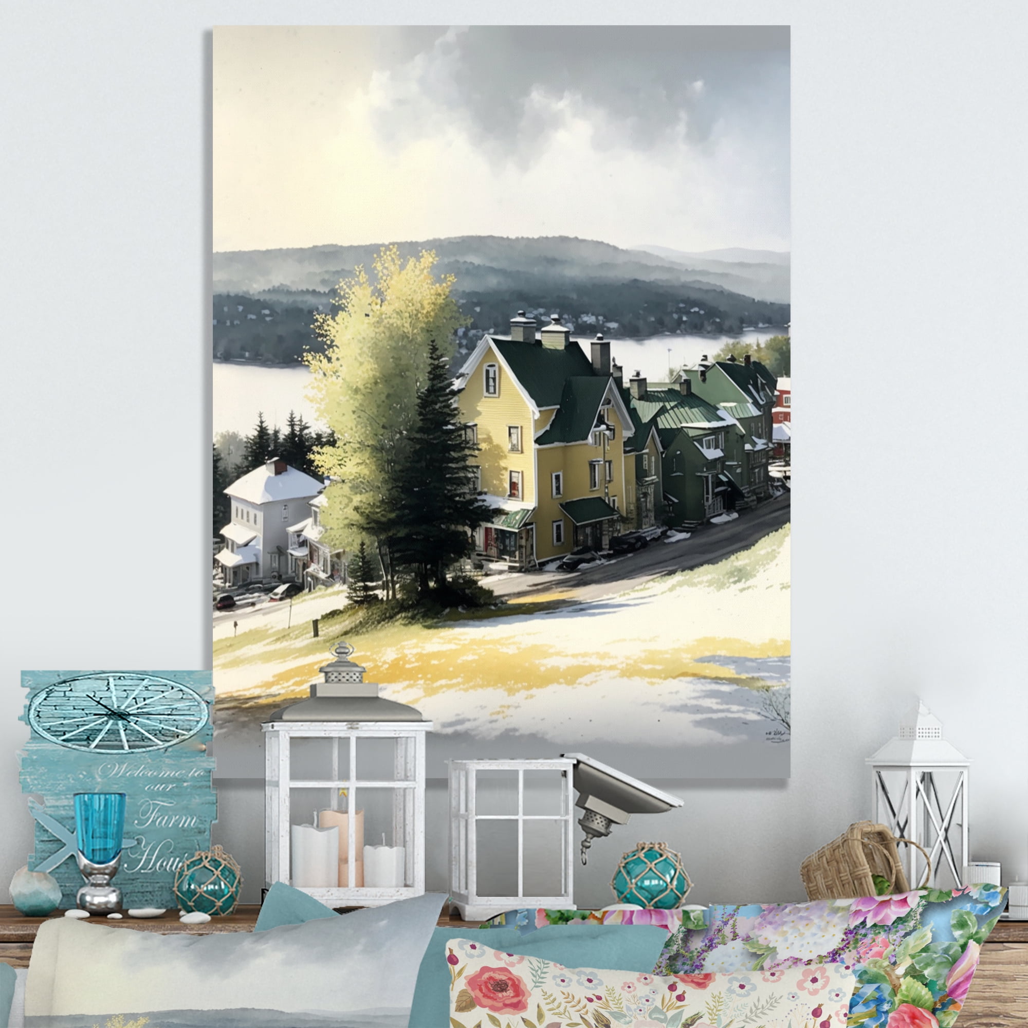 Designart Mont Tremblant Winter Season IV Canvas Wall Art