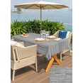 thumbnail image 5 of Outdoor Tablecloth with Umbrella Hole for Patio/Picnic/Party/Camping, Vintage Gray Waterproof Table Cloth Rectangle Table Cover Washable, Country Farmhouse Abstract Minimalist Art (52"x 70"), 5 of 8