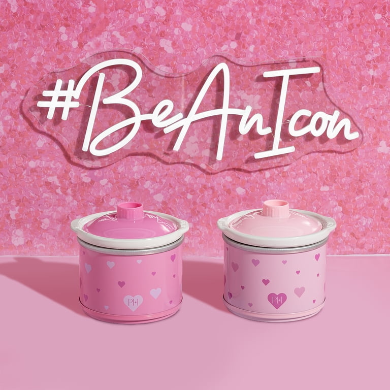 Paris Hilton, Mini Dip Warmer, 0.65 Qt Heart Set of 2, Pink