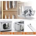 thumbnail image 4 of 10-Pack Double Roller Latch Cabinet Door Latches with Spear Strike for Cabinet Closet Doors, Silver, 4 of 5