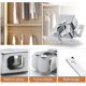 thumbnail image 4 of 10-Pack Double Roller Latch Cabinet Door Latches with Spear Strike for Cabinet Closet Doors, Silver, 4 of 5