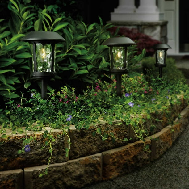 Solar led pathway lights vintage style deals