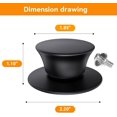 thumbnail image 2 of 2 Pcs Universal Pot Lid Replacement Knobs, Silicone Heat Resistant Pan Cover Holding Handles, Great for Slow Cookers, Skillets and Kitchen Cookware Lids and Covers, 2 of 7