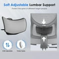 thumbnail image 5 of Farini Ergonomic Mesh Office Chair, Computer Desk Chair Ergonomic with Headrest, Adjustable Lumbar Support and 3D Armrests, High Back Office Chair, Black & Grey, 5 of 8