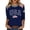 Navy, variant on Fourth of July Womens Summer Tops 3/4 Sleeve - Fashion Round Neck USA Pride Print Pullover - Lightweight Patriotic Top for Fireworks Show,Navy L