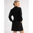 thumbnail image 2 of Scoop Women’s Scubaknit Zip Front Mini Dress, Sizes XS-XXL, 2 of 3