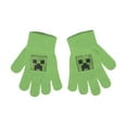 Minecraft Creeper Youth Cuff Hat And Knit Gloves Cold Weather Set ...