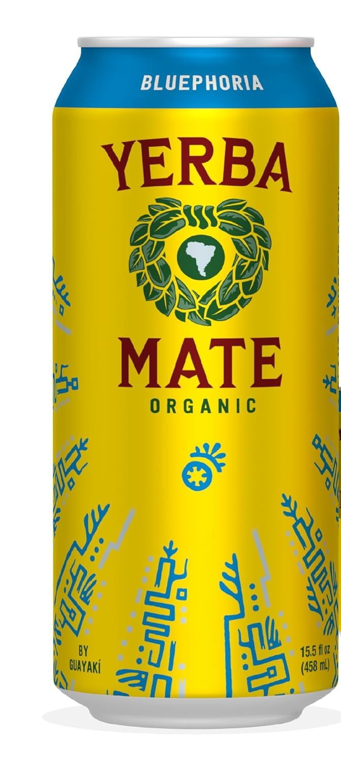 Guayaki Yerba Mate Variety Pack - Lemon, Enlighten Mint, Revel Berry, Bluephoria, Orange Exuberance - 15.5 ounce (Pack of 15)