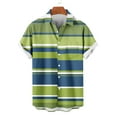 thumbnail image 4 of Awdenio Big and Tall Shirts for Men Striped Casual Short Sleeve Button Down Summer Beach Shirt Tropical Hawaiian Shirts, 4 of 6