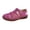 Hot Pink, variant on Willtoo Women'S Casual Leather Flat Sandals Comfortable Round Toe Closed Toe Non-Slip Oxford Sole Breathable Beach Orthopedic Sandals