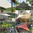 thumbnail image 3 of Christmas Savings Clearance! Cbcbtwo Sun Shade Sail, 8'2" x 8'2" x 8'2" Triangle Canopy Sun Shade Sail, UV Block Gray Sunshade for Patio Backyard Lawn Garden Swimming Pools Outdoor Activities, 3 of 5