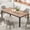 Retro color-78.7in, variant on Studyset 79 Inch Industrial Dining Table, Large Rectangle Kitchen Table with Metal Legs, Round Corners, Wooden Conference Tables Writing Desk for Dining Room, Living Room, Retro Brown