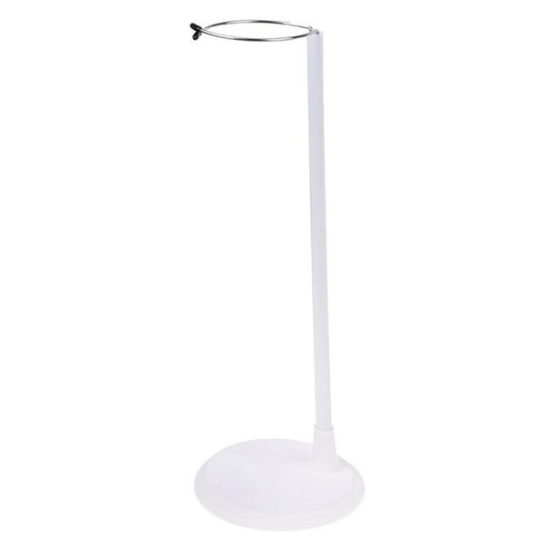 Soporte de exhibición de oso de muñeca, soporte de anillo de metal ajustable, accesorio de soporte 45cm blanco