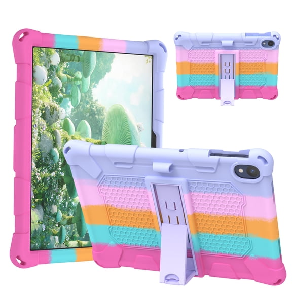 TECH CIRCLE for onn. 8.1-Inch Core Tablet 2026 Kids Case,Shockproof TPU PC Case Kickstand Back Cover with Stylus,Colorful