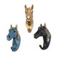 thumbnail image 1 of 3 piezas de resina Animal caballo cabeza colgante sombrero llave colgante de pared decoración para hogar Gloria Gancho decorativo de resina, 1 of 9