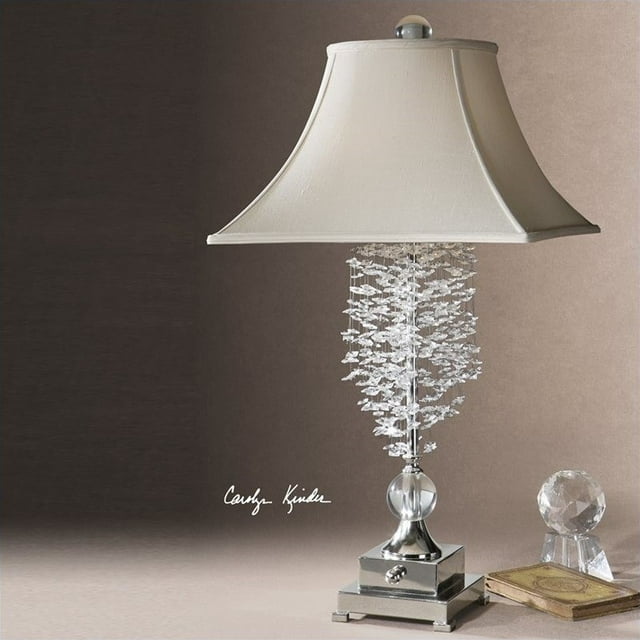 Uttermost Fascination II Silver Plated Metal Accented Table Lamp