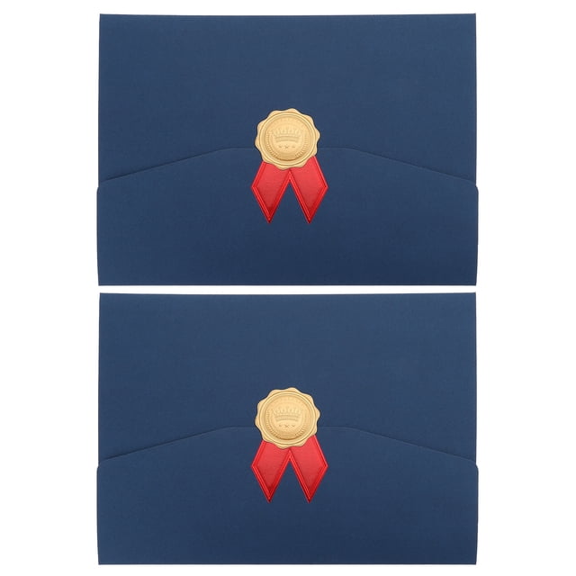 2pcs TRES PLOW DOW HONOR CERTIFICADO CUBIERTA DE TIPO DE CERTIFICADO DEL CERTIFICADO TITULAR