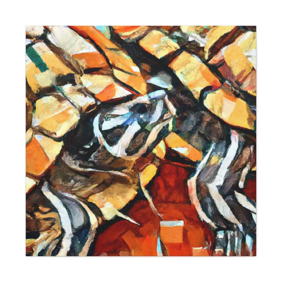 Box Turtle Freedom Painting - Canvas