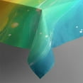 thumbnail image 3 of Rainbow Tie Dye Wave Pattern Rectangle Tablecloth 60"x84",Waterproof Polyester Rectangle Table Cloth, Wipeable Spillproof Polyester Tablecloth for Dining, Camping, Indoor and Outdoor, 3 of 5
