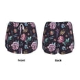 thumbnail image 3 of Balery Roses Flowers Pantalones cortos deportivos para mujer con forro y dos bolsillos, elásticos, para entrenamiento, gimnasio, yoga-Medium, 3 of 7