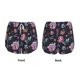 thumbnail image 3 of Balery Roses Flowers Pantalones cortos deportivos para mujer con forro y dos bolsillos, elásticos, para entrenamiento, gimnasio, yoga-Large, 3 of 7