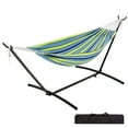 thumbnail image 1 of Hamac Double avec Support, Acier Portable Robuste pour Patio Intérieur/extérieur, Sac de Transport, Capacité de 450 lb., 1 of 6