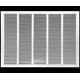 Photo 1 of 24"w X 16"h Steel Return Air Grilles - Sidewall and Ceiling - HVAC Duct Cover - White [Outer Dimensions: 25.75"w X 17.75"h]