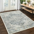 thumbnail image 2 of Garvee 9x12 Vintage Printed Area Rug Machine Washable Rug, Non Slip Non Shedding Rugs Low Pile Indoor Carpet for Living Room Bedroom Playroom Office, Gray, 2 of 8