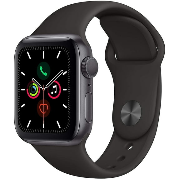 Restored Apple Watch Series 5 (GPS, 44mm) - Aluminum Case - Space Gray Sport Band (Refurbished)