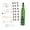 Green, variant on Handheld Digital Grinder Carving Polishing Tool 43Pieces with Digital Readout for DIYers Enthusiasts Craftsmen Hobbyists