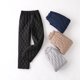 thumbnail image 2 of Pantalones anchos de algodón para mujer, otoño e invierno, pantalones gruesos y cálidos para mujeres de mediana edad y mayores, pantalones casuales de algodón rectos de talla grande para adelgazar, 2 of 6