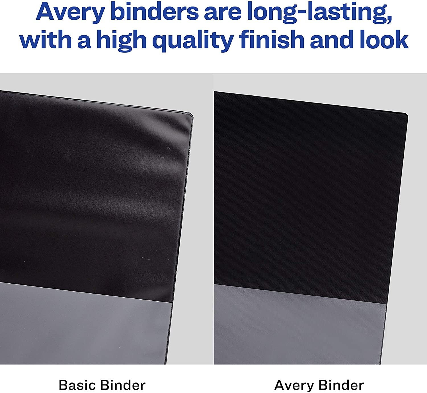 Avery Mini Binders, 5.5" x 8.5", 1 Inch Round Rings, Black, Durable Ring Binder, Label Holder, 6 Pack 27257