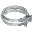 thumbnail image 1 of Abrazadera de conducto Uxcell, 4"(100mm) abrazadera en forma de V de hierro galvanizado para conductos de ventilación y chimeneas, 1 of 7