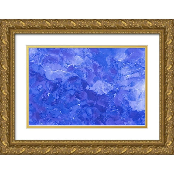 Murdock, Ramona 24x17 Gold Ornate Wood Framed with Double Matting Museum Art Print Titled - Marble Ocean II