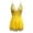 A-Yellow270, variant on XIAONU Womens Lace Satin Chemise Loose Sleeveless V Neck Loungewear Soft Elegant Sleep Nightgowns