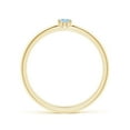 thumbnail image 2 of Angara Natural 0.15 Ct. Aquamarine Solitaire Ring in 14K Yellow Gold for Women (Ring Size: 3), 2 of 9