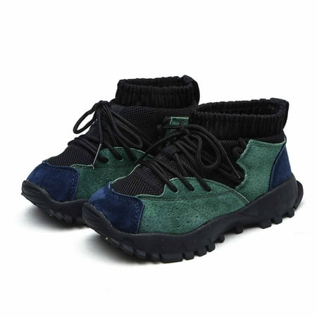 

QISIWOLE Unisex Baby Boys Girls High Top Sneaker Soft Anti-Slip Sole Infant First Walkers Breathable Wear-Resistant Sports Casual Shoes