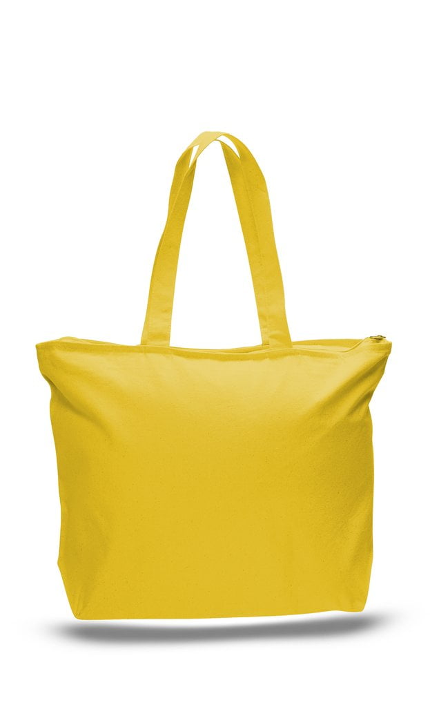 Heavy Canvas Tote Bag with Zip Top - Walmart.com