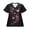 Pink Butterfly Floral, variant on V-Neck Medical Top Scrubs for Women - Fun Cartoon Frog Prints, 2 Way Stretch, Plus Size Nursing Uniforms, Quick Dry-S