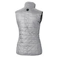 thumbnail image 3 of Women's Cutter & Buck Gray Ohio State Buckeyes Vault Rainier PrimaLoft Eco Full-Zip Puffer Vest, 3 of 3