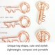 thumbnail image 4 of Clip De Papel Para Llaves, Chapado En Metal, Portátil, 40 Piezas, Clips De Papel Pequeños Con Forma De Llave Para La Escuela, 4 of 8