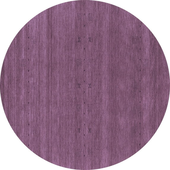 Ahgly Company Machine Washable Indoor Round Abstract Blue Contemporary Area Rugs, 5' Round