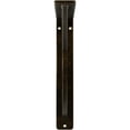 thumbnail image 3 of Ekena Millwork 1 1/2"W x 5 1/2"D x 8"H Miller Wrought Iron Bracket, (Single center brace), Antiqued Brass, 3 of 9