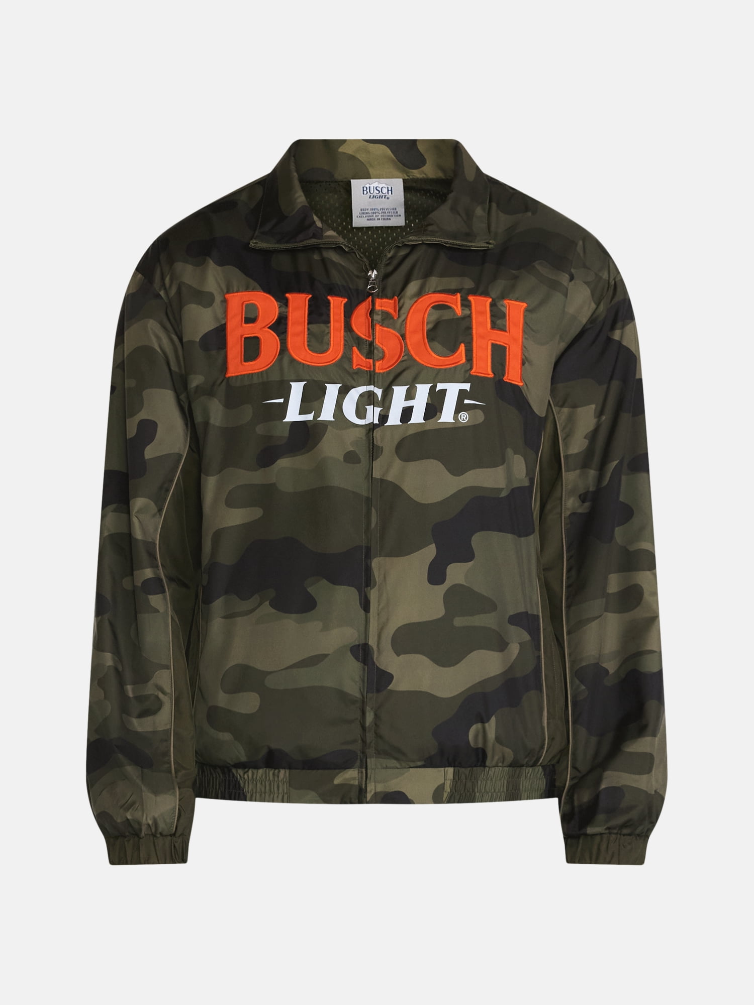 Busch Light Men's Graphic Windbreaker Jacket with Long Sleeves, Sizes S-3XL