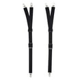 thumbnail image 2 of dgysar Y-Style Elastic Adjustable Metal Clip Sock Garter Suspender Straps Non-Slip Belts for Men and Women black, 2 of 4