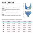 thumbnail image 6 of Wukai Peacock Women's Bikini Set Two Piece,wimsuit High Waisted V Neck Twist Front Adjustable Spaghetti Straps Bathing Suit-Medium, 6 of 7