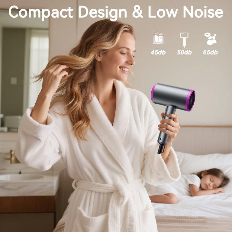 STA-US 2400W Ionic Hair Dryer, Compact Travel Size Blow Dryer